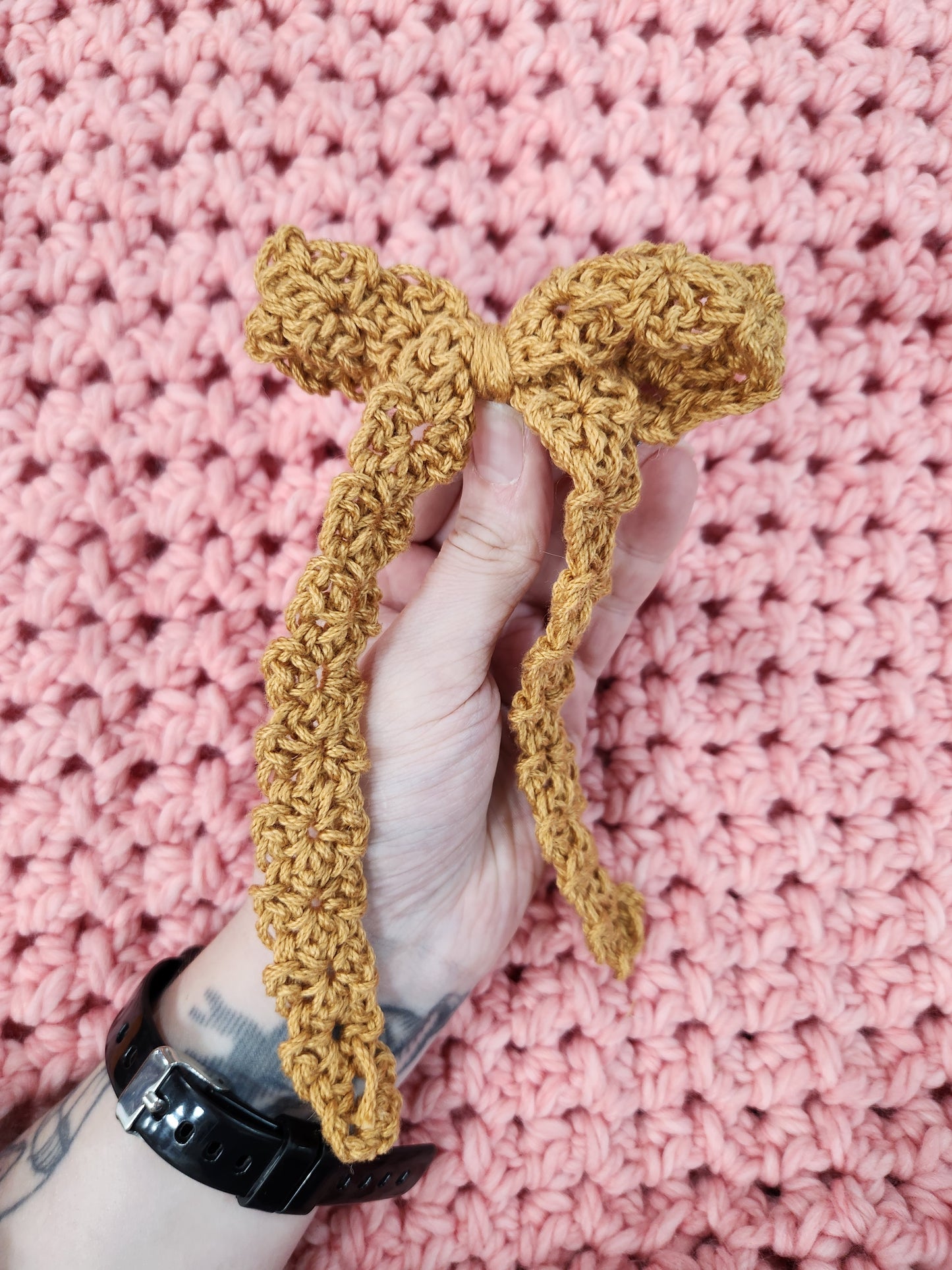 Crochet Bow Hairclips