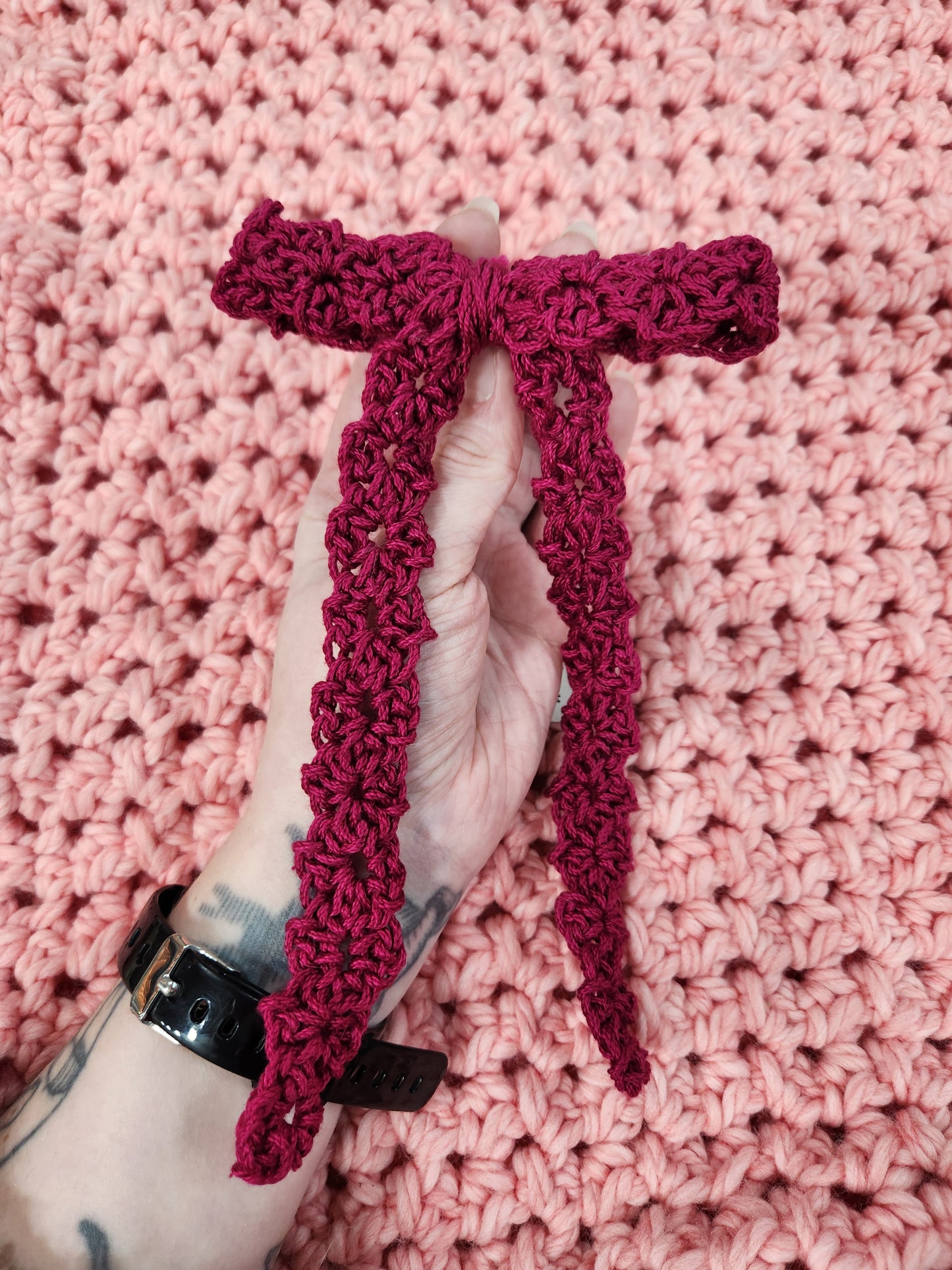 Crochet Bow Hairclips