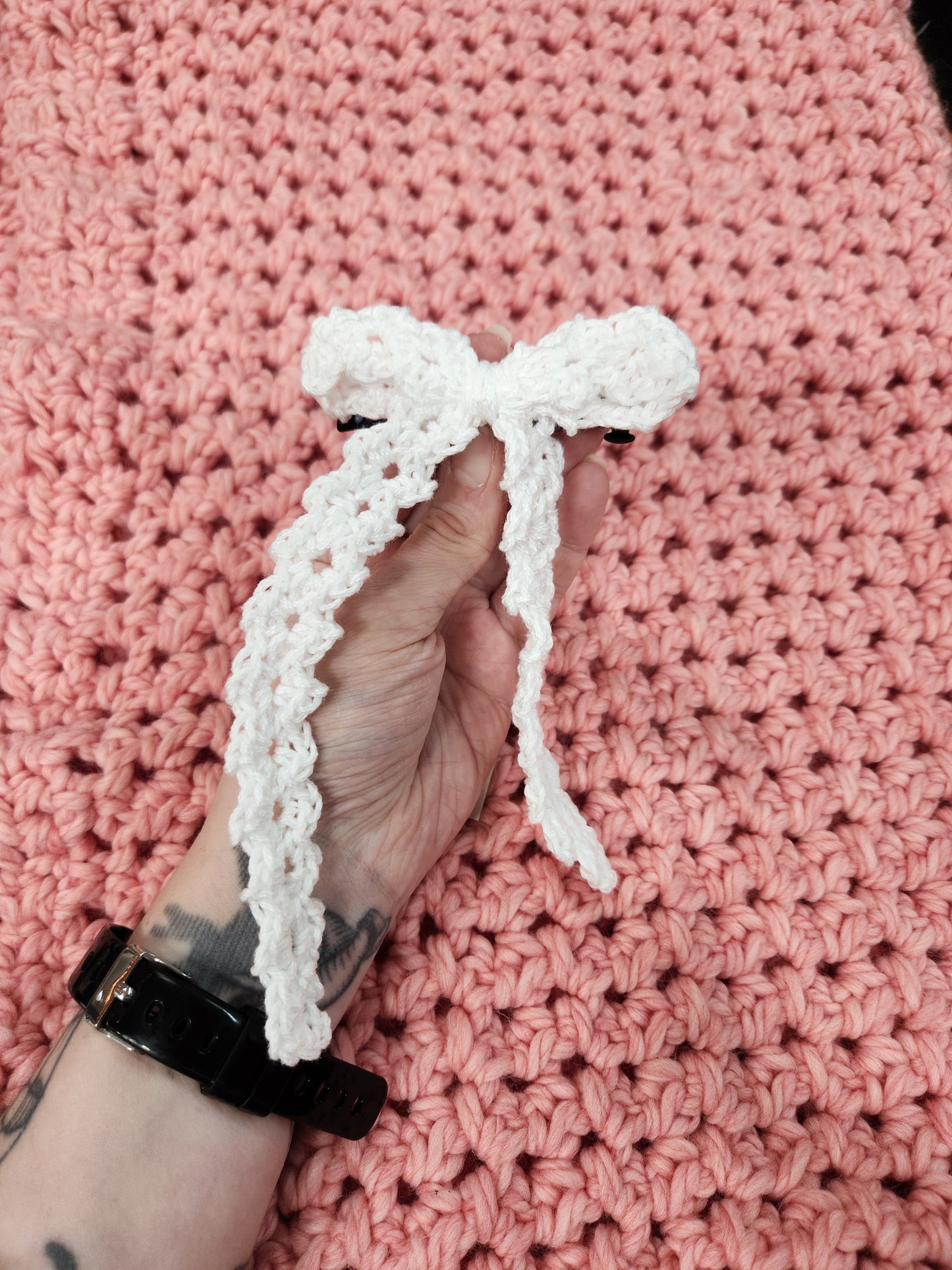 Crochet Bow Hairclips