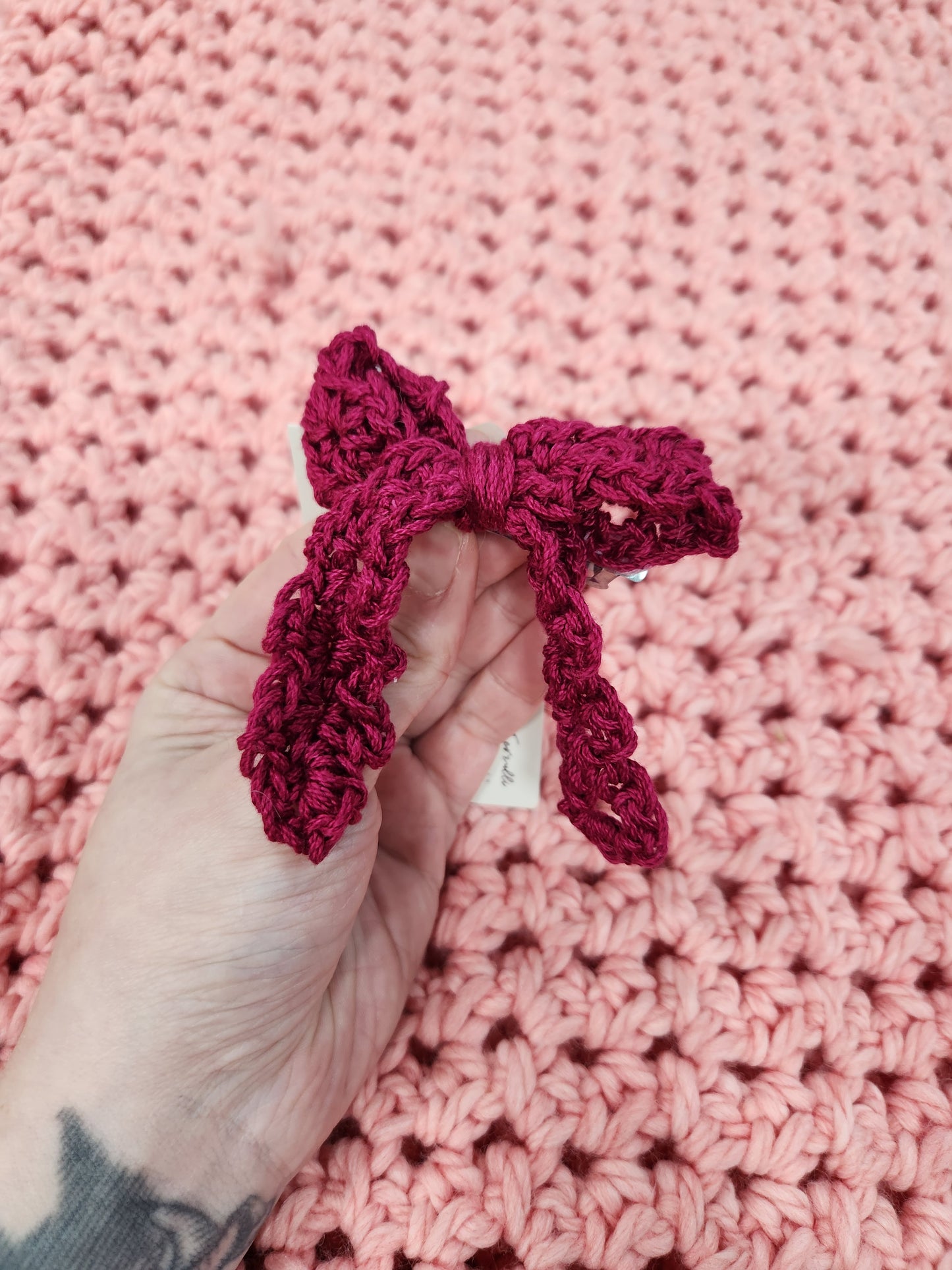 Crochet Bow Hairclips