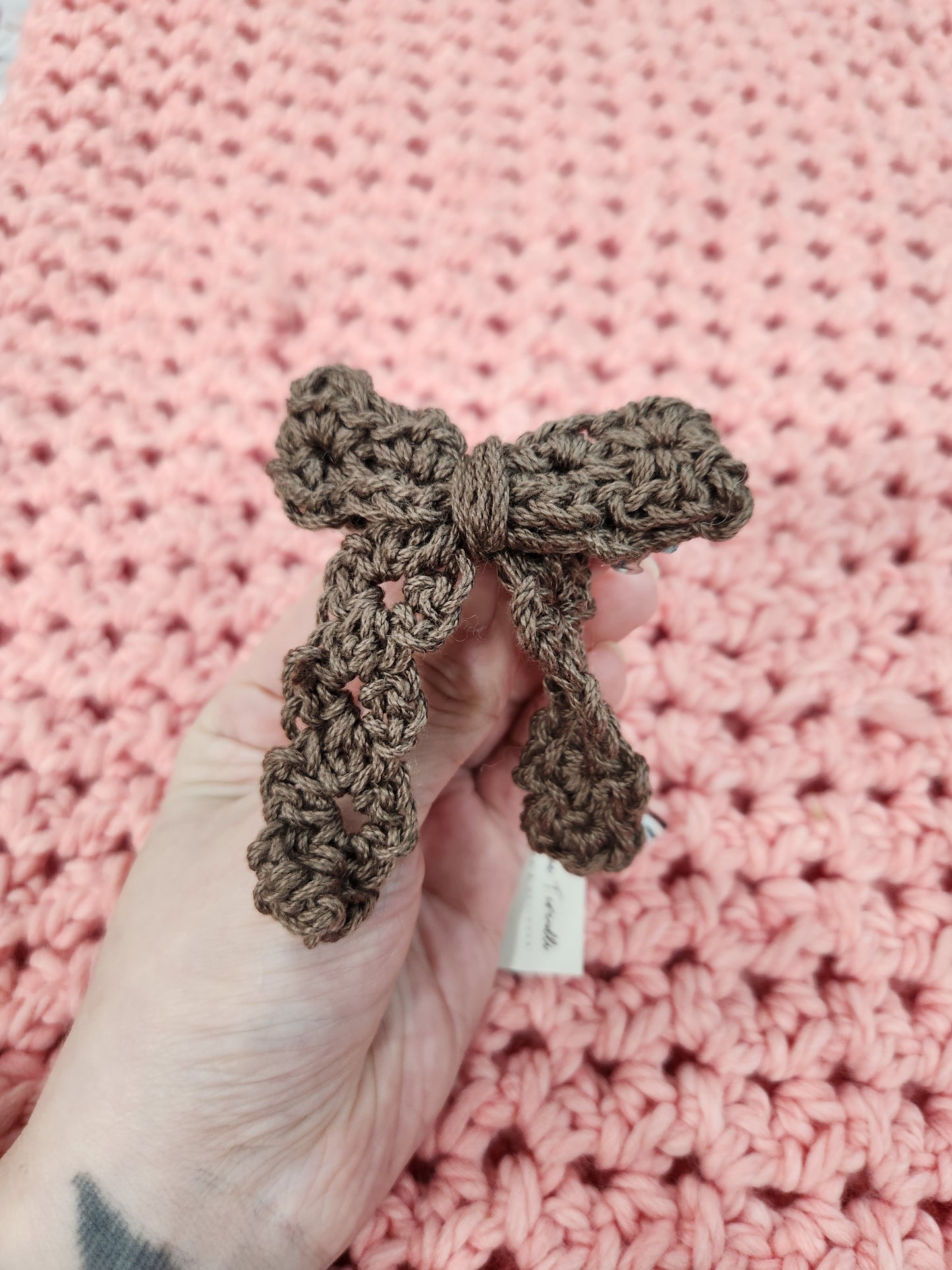 Crochet Bow Hairclips