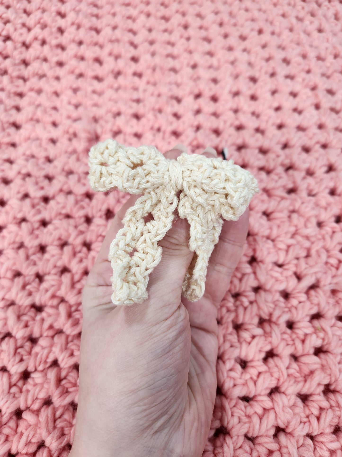 Crochet Bow Hairclips