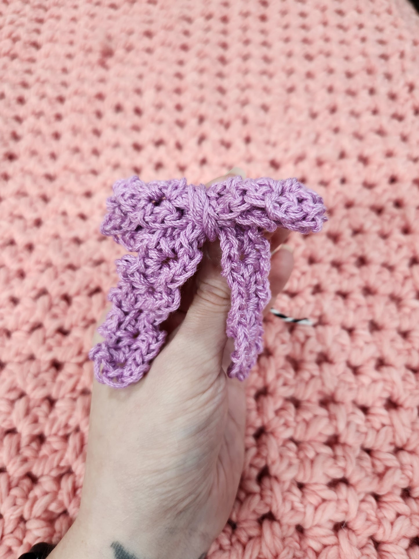 Crochet Bow Hairclips