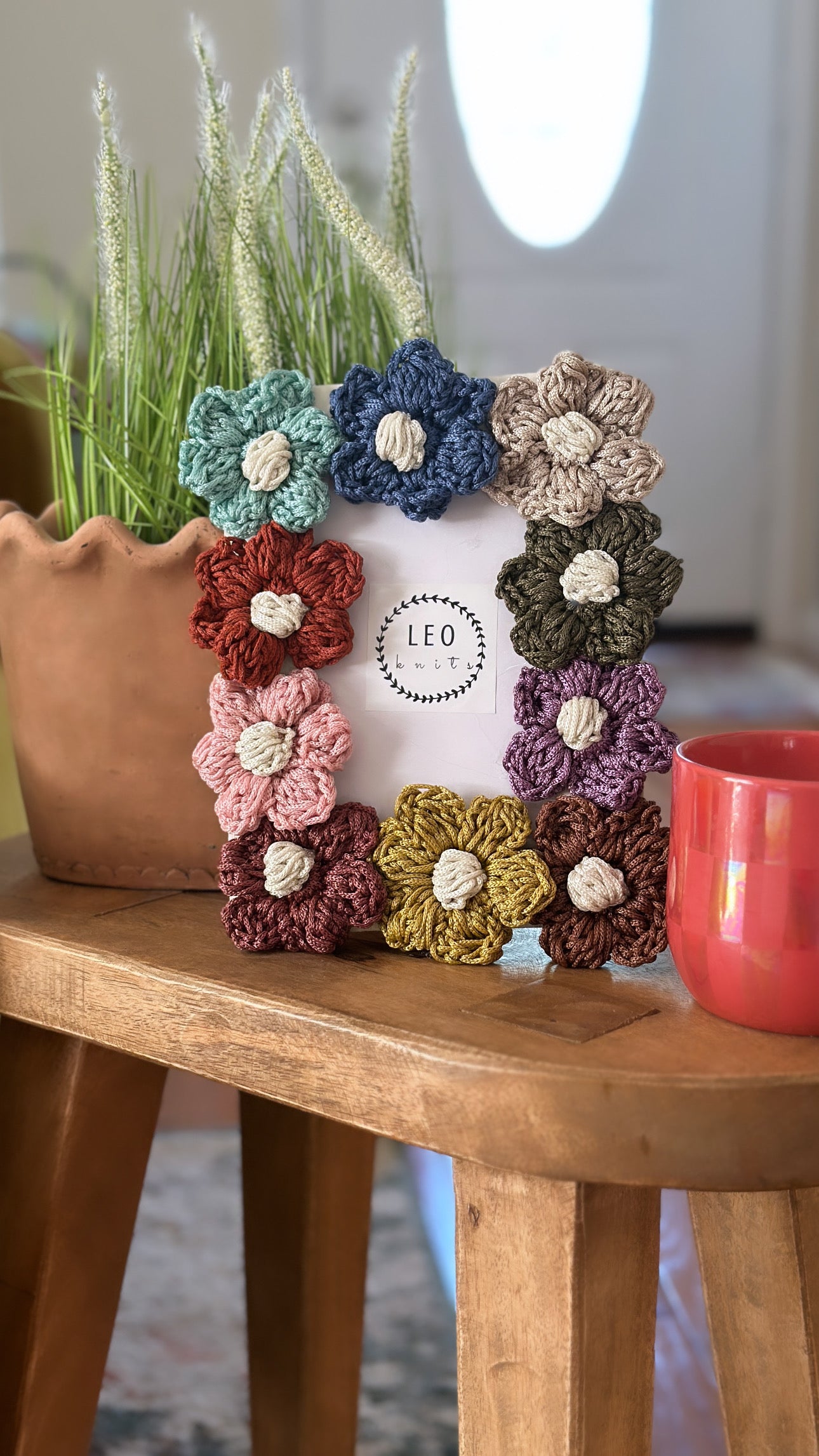 Crochet Flower Frame