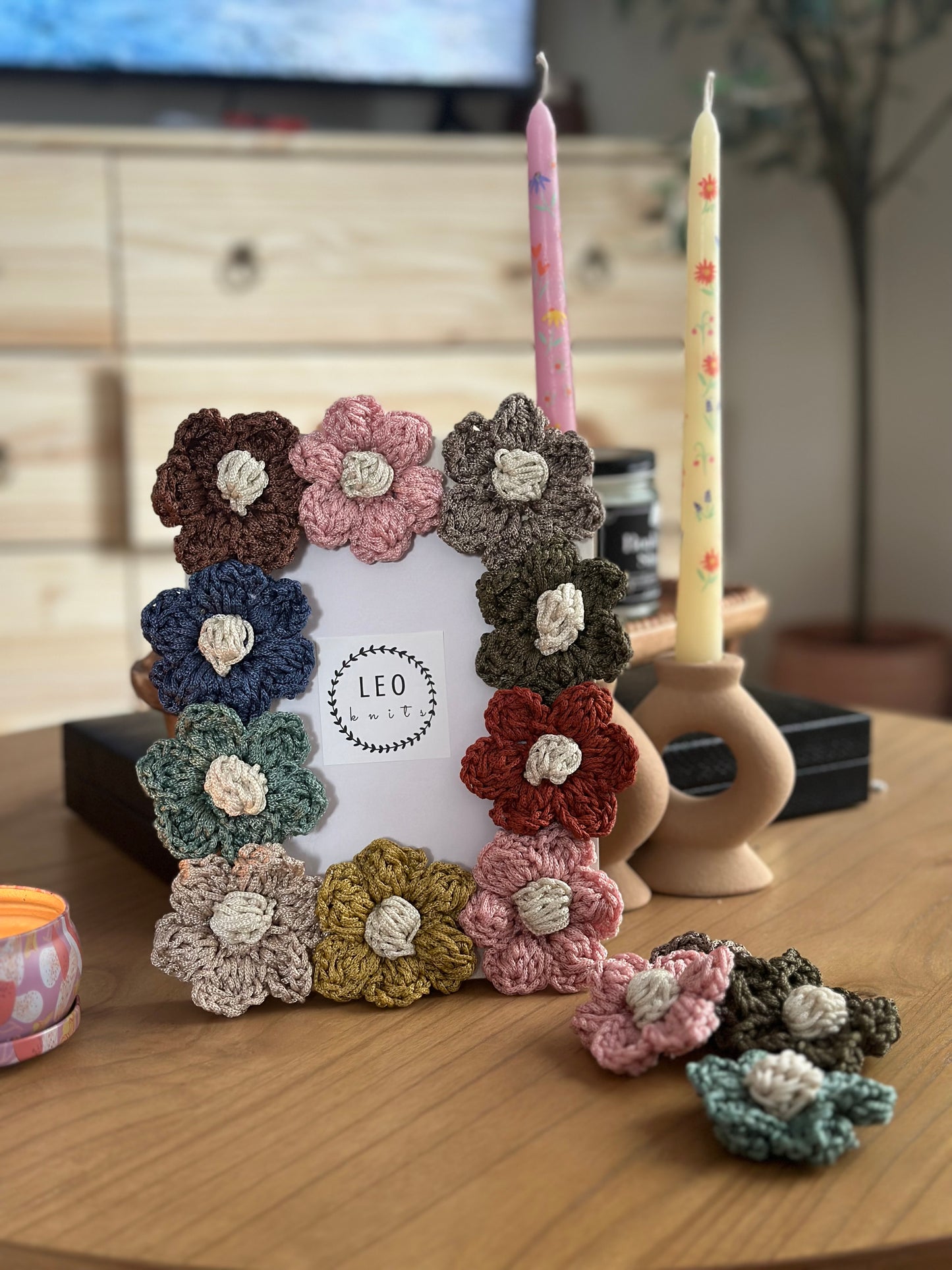 Crochet Flower Frame