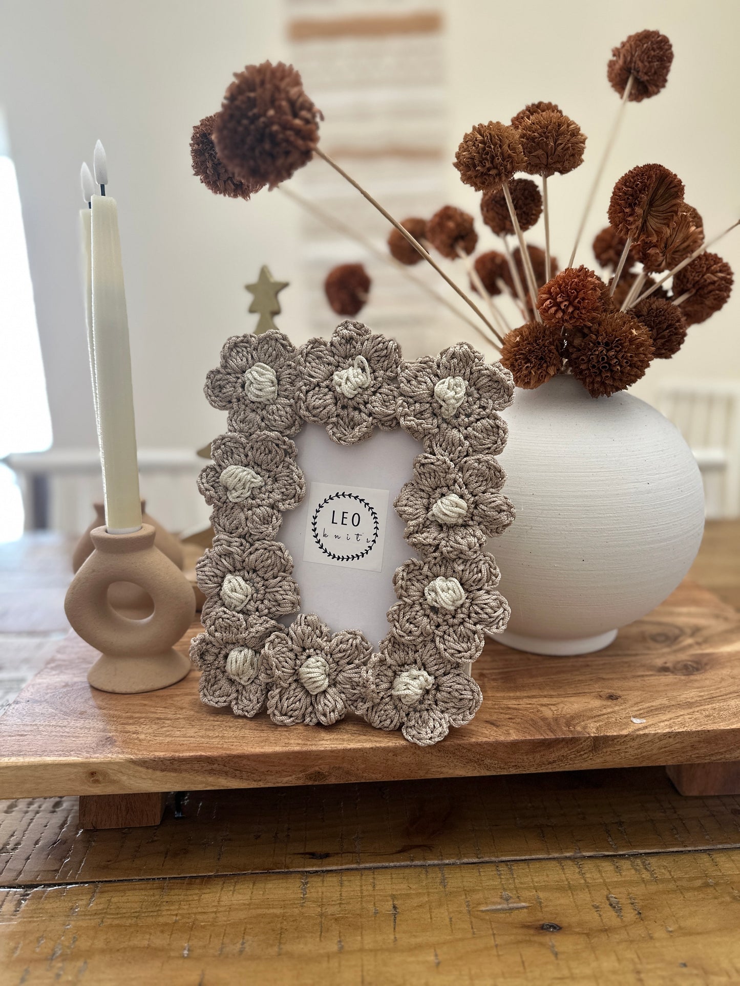 Crochet Flower Frame