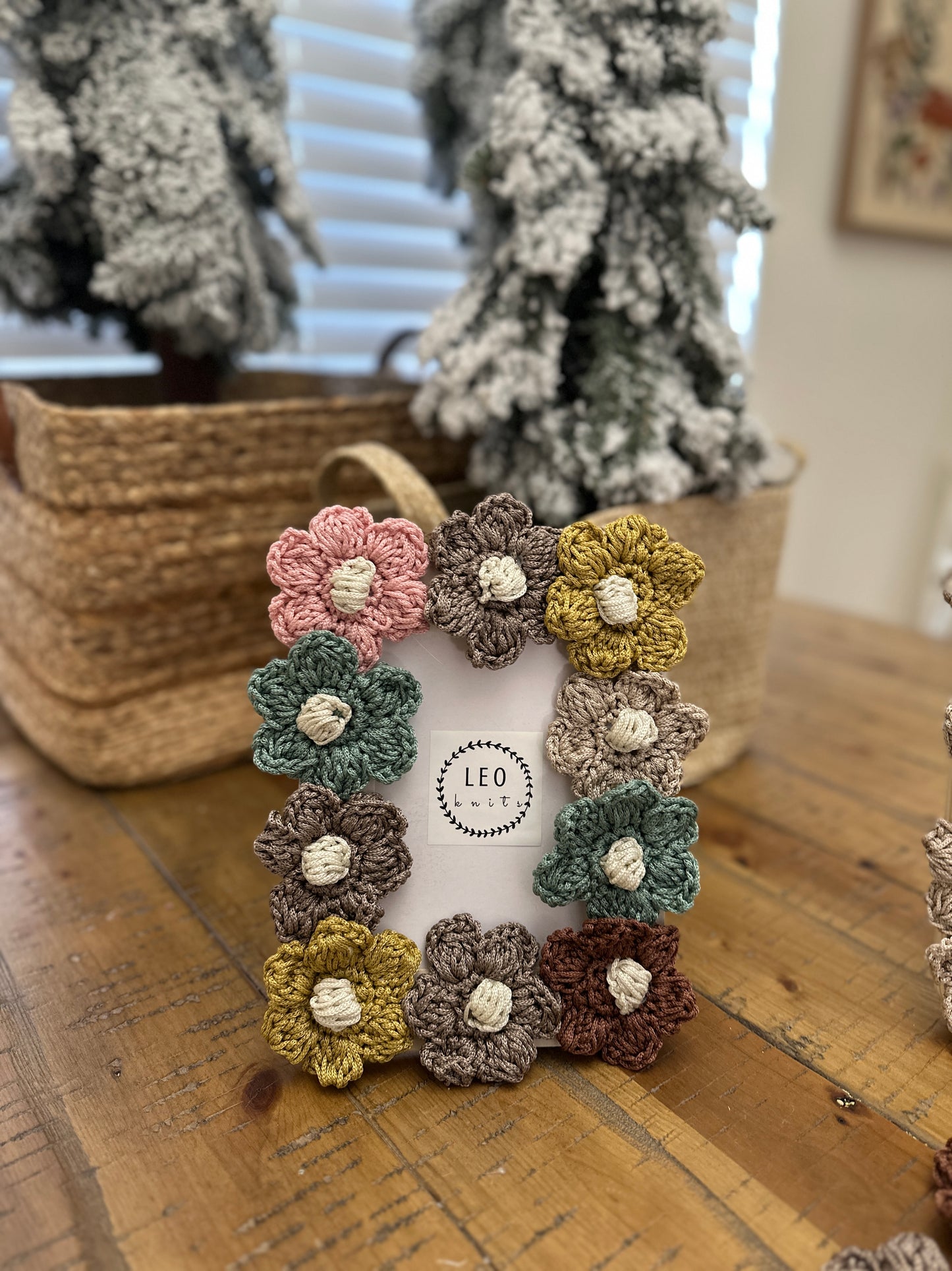 Crochet Flower Frame