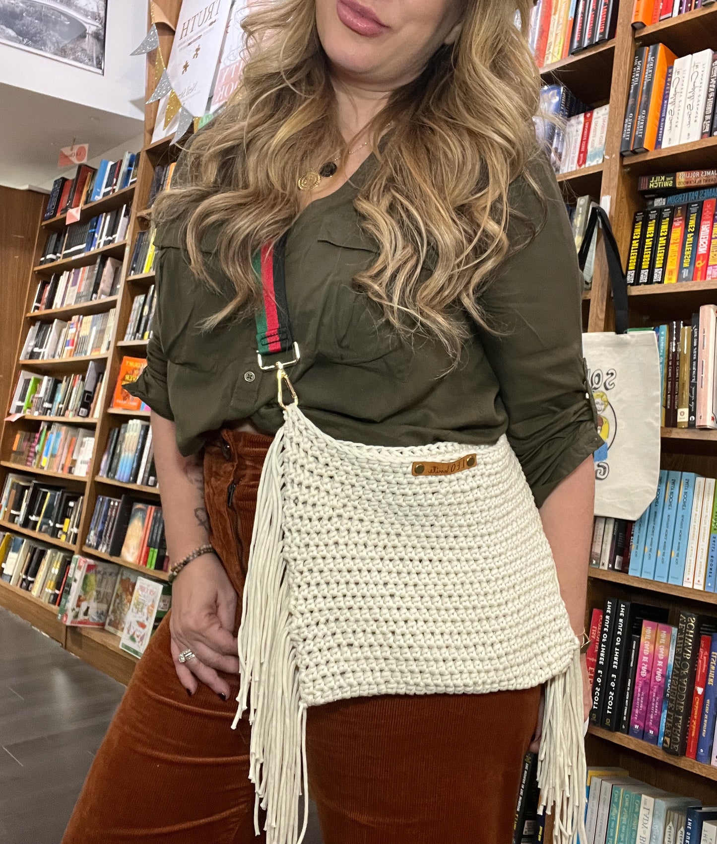 Side Fringe Crossbody Bag Crochet Pattern Kit