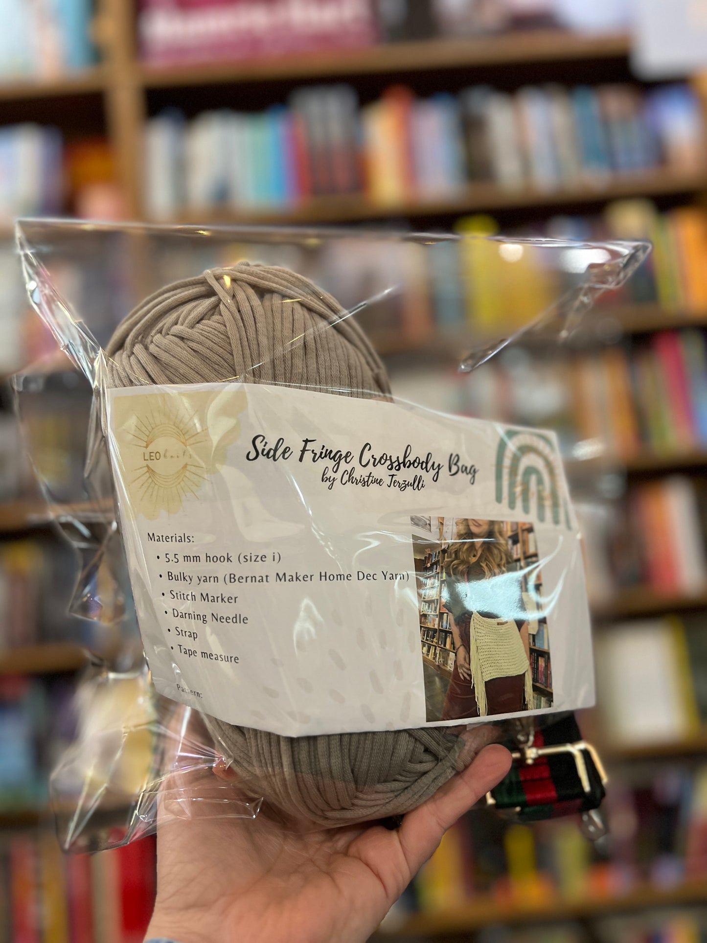 Side Fringe Crossbody Bag Crochet Pattern Kit