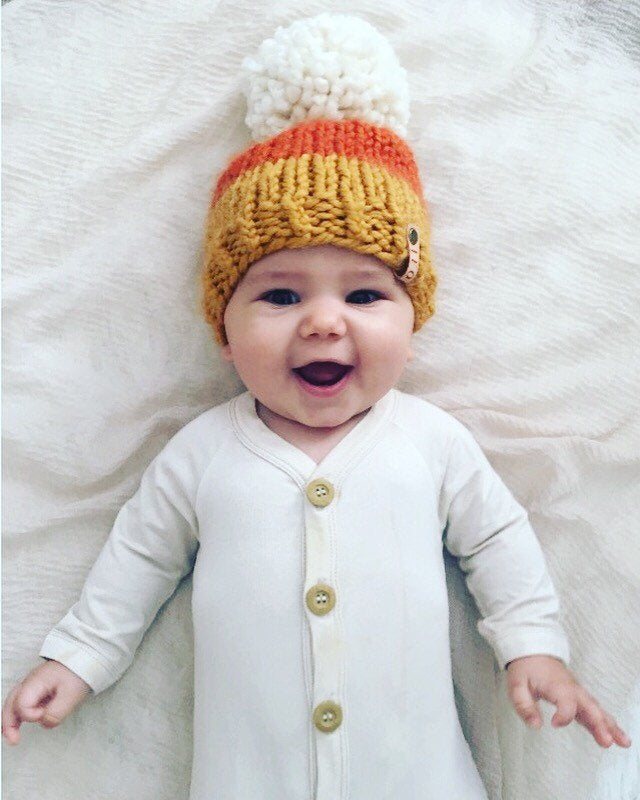 Candy corn baby hat sale