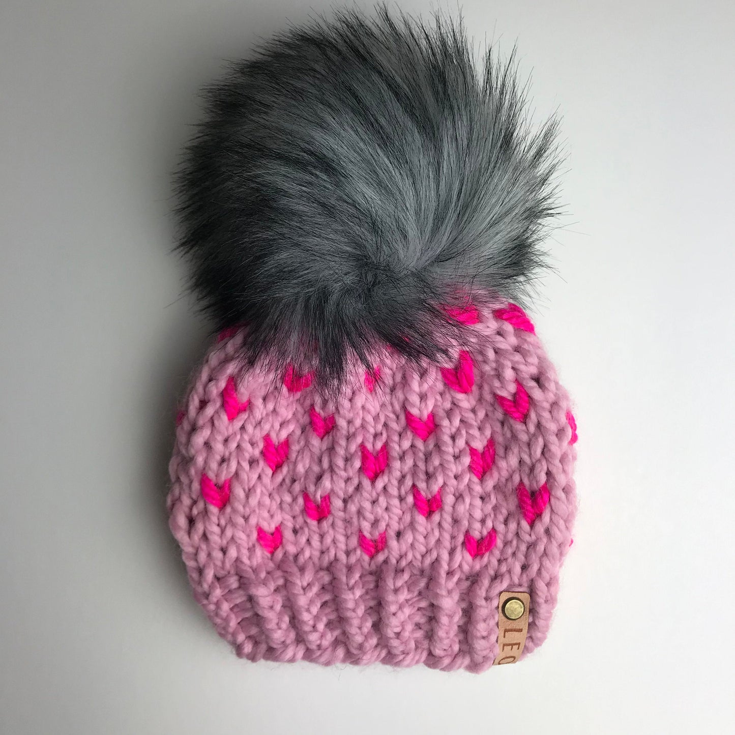 Chunky Knits Heart Beanie