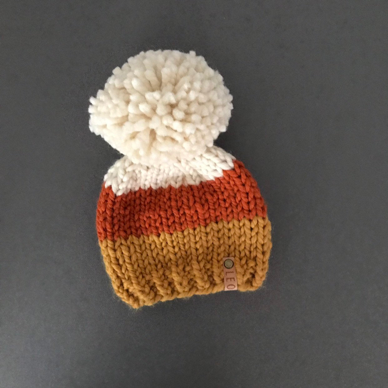 Candy Corn Chunky Knit Beanie