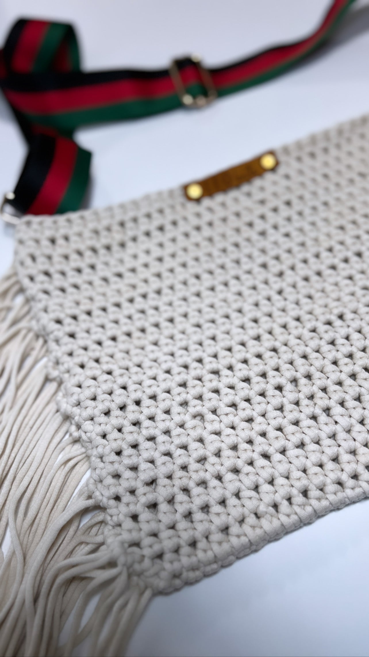 Fringe Crossbody with Designer Inspired Strap