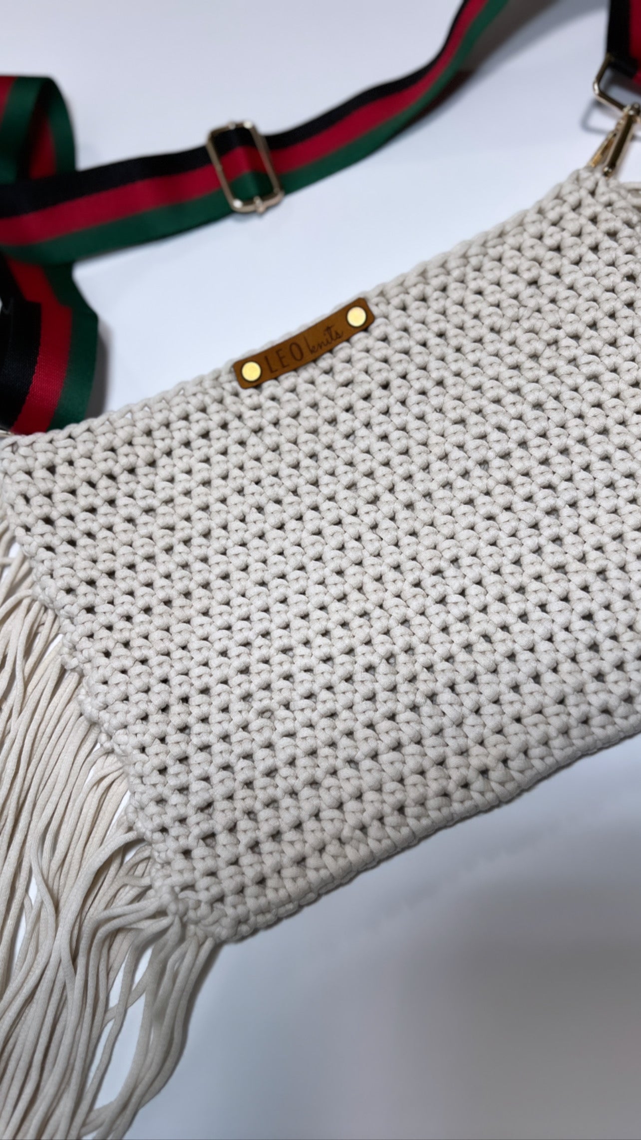 Fringe Crossbody with Designer Inspired Strap