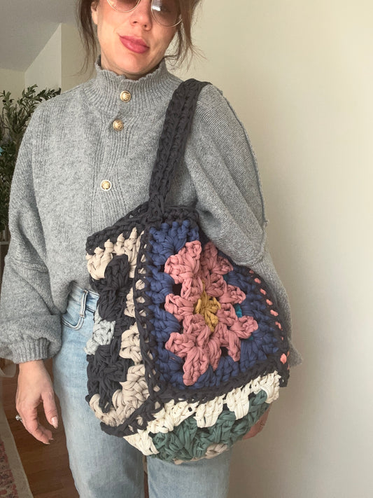 Handmade Granny Tote